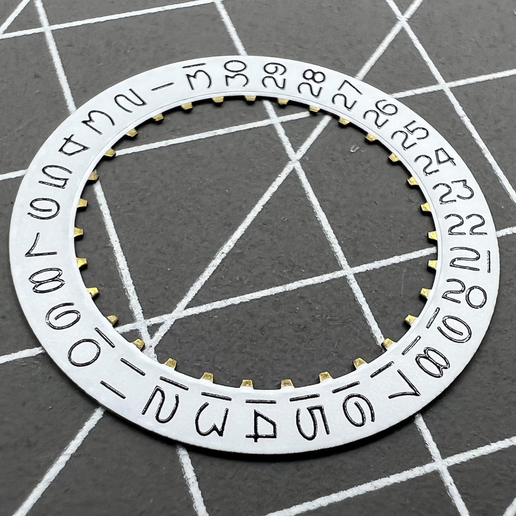 White Background Numberal Date Disk Wheel Date Wheel Date@3 for ETA2824 Datejust