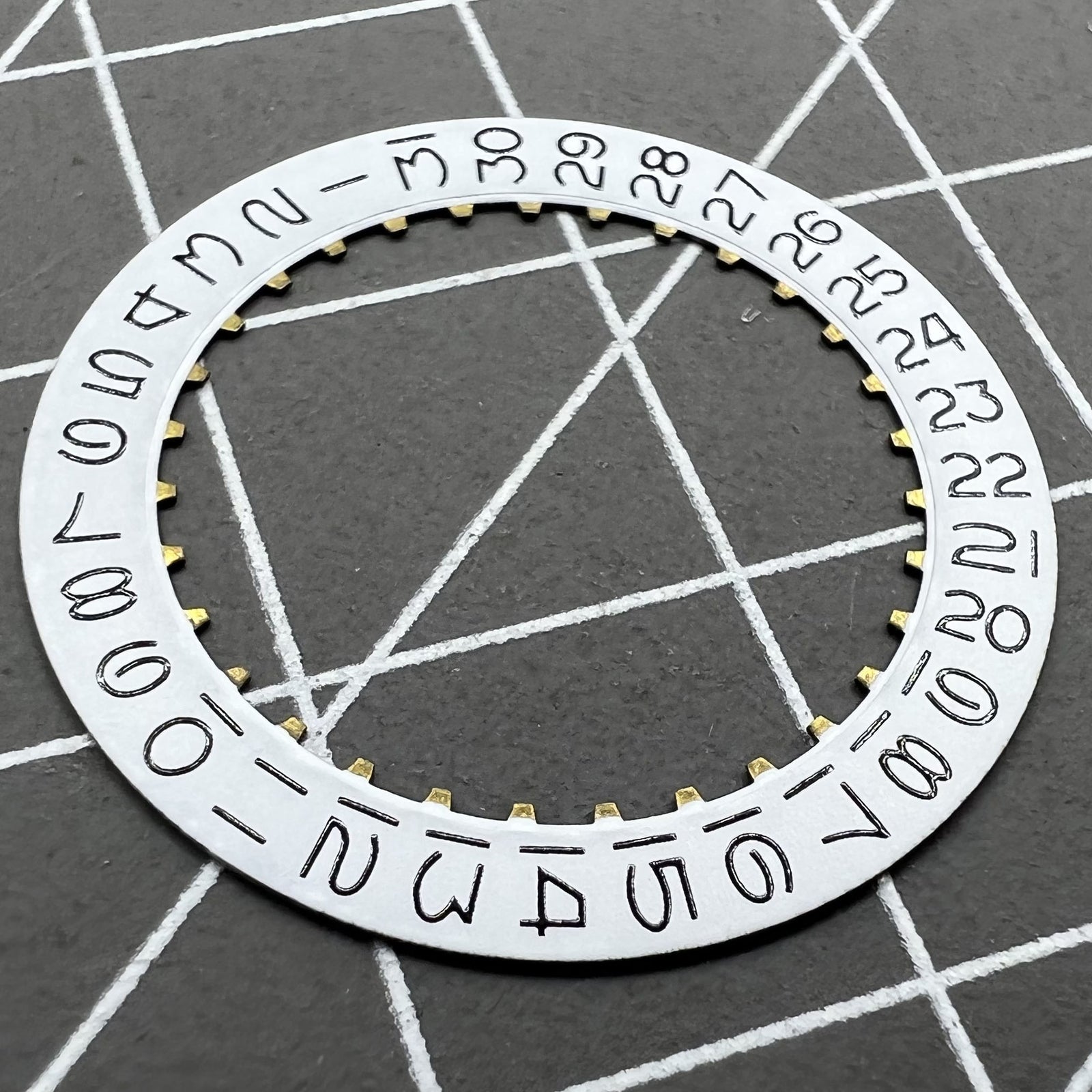 White Background Numberal Date Disk Wheel Date Wheel Date@3 for ETA2824 Datejust