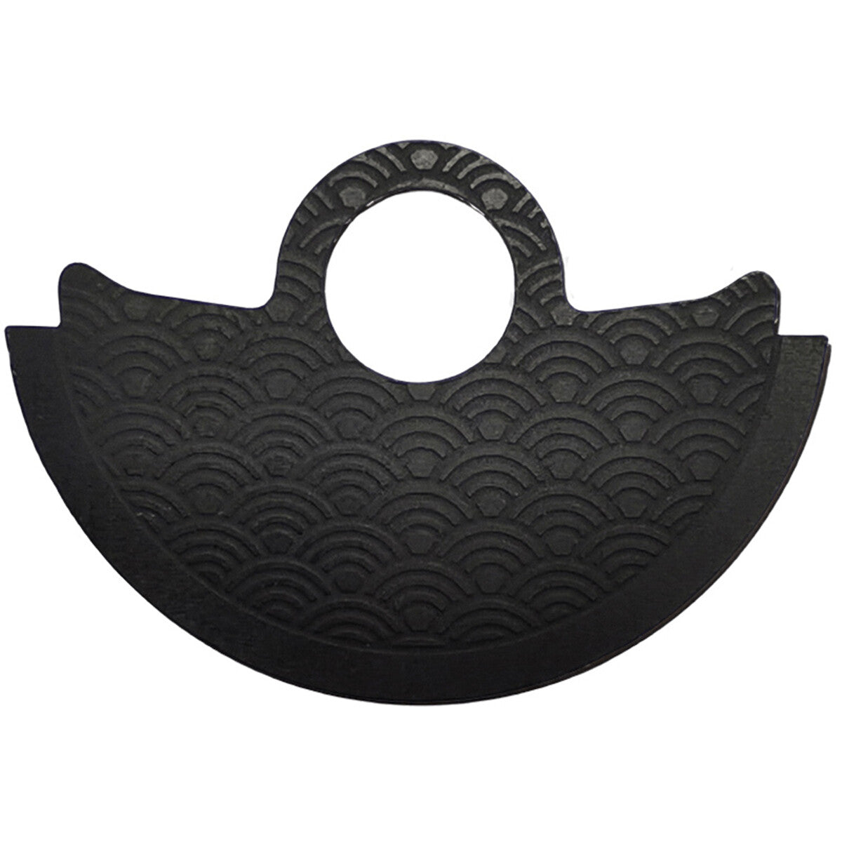 Waved Black Metal Sheet Overlay for Miyota 9015 Movement Rotor Hammer