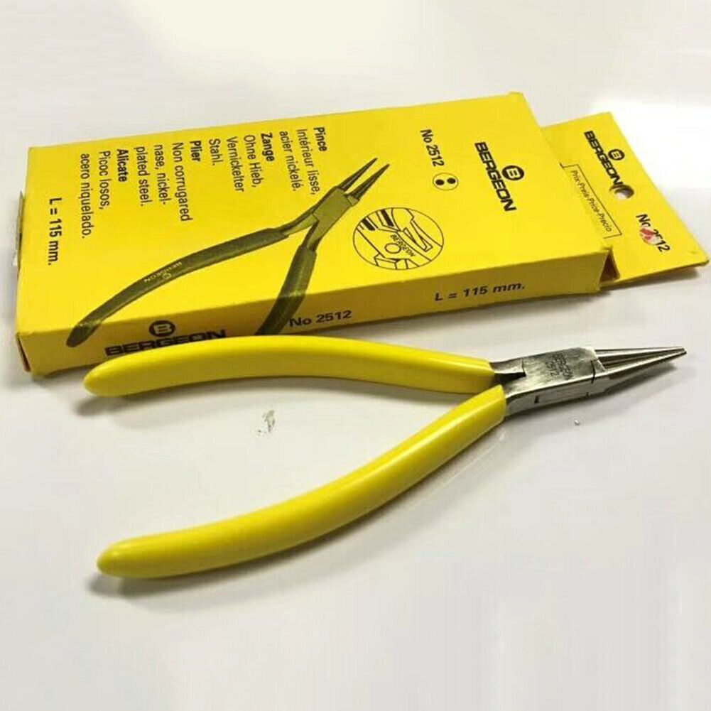 Bergeon 2512 Pliers Round Nose Smooth Jaw