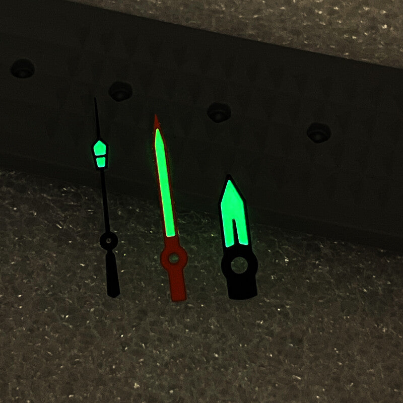 Green Luminous Watch Hands Set For NH35/4R36/6R15/7S26 Movement P2-1-D