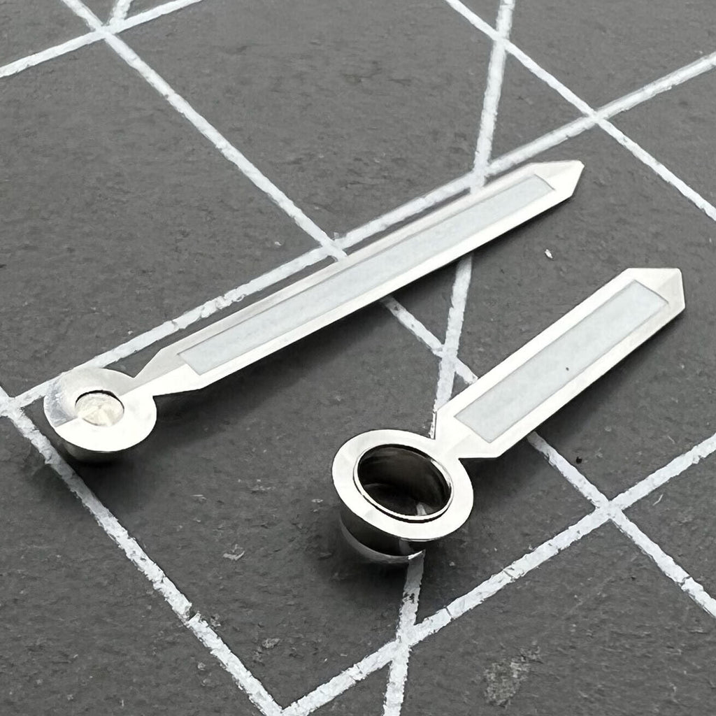 Green Luminous 2 Hands Silver Trim Watch Hands for ST3600/ST3620/ETA6497/ETA6498