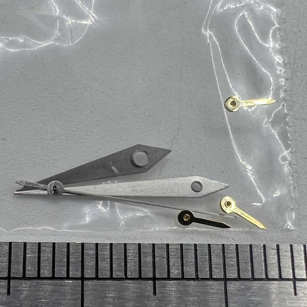 11.5mm Watch Hands Matte Silver Trim Arrow Shape for VX3J VX9J VX7J VX3N VX9N