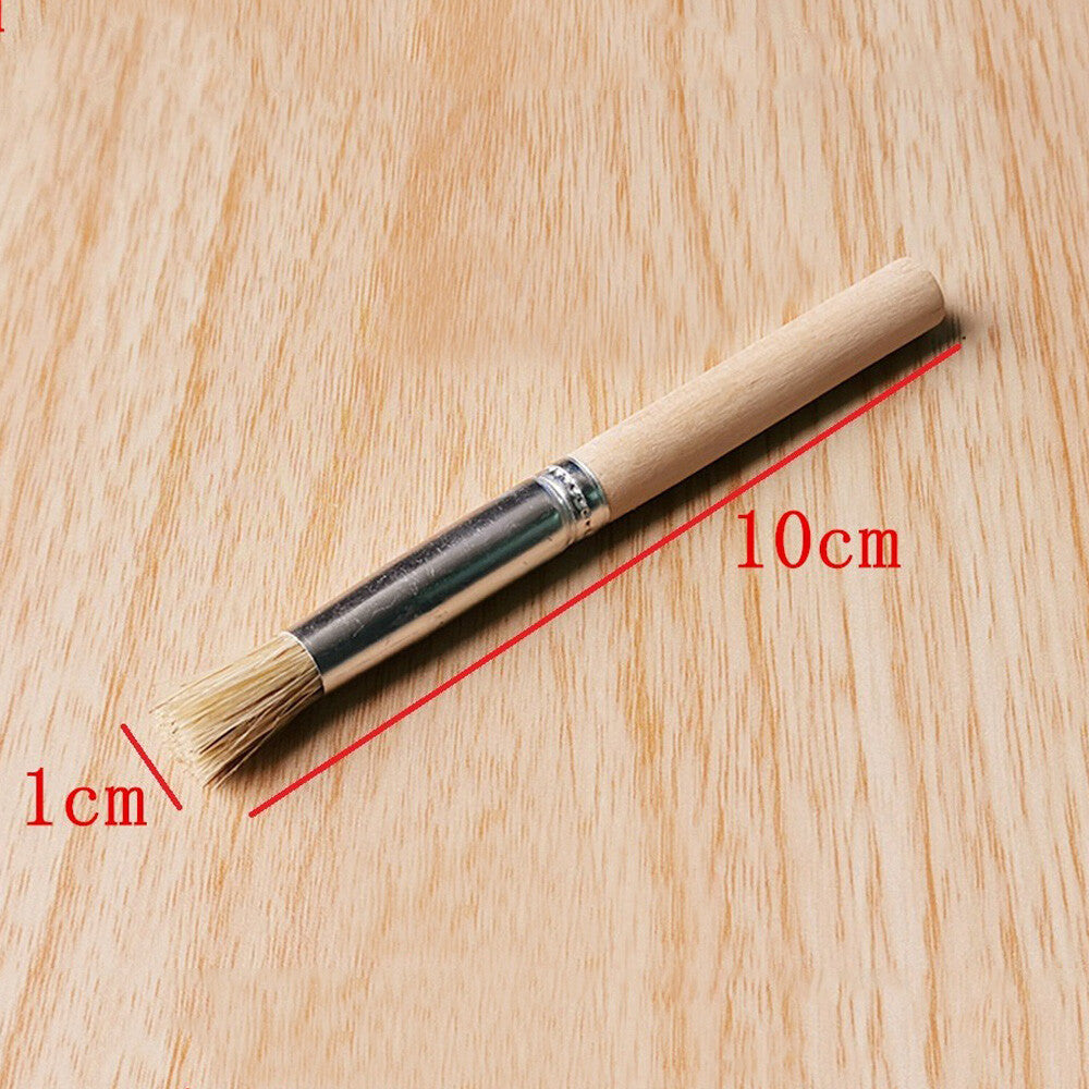 4pcs Wooden Handle Dust Cleaner Remover Soft Cleaning Brush Watch Repair Tool