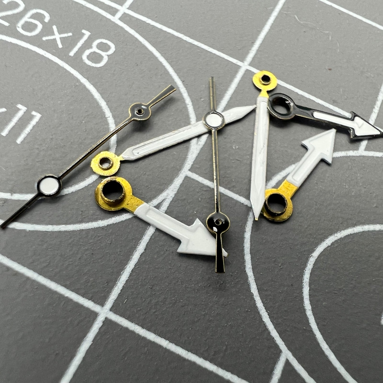 NO.1244 Black Set of Watch Hands for Miyota 2035 Movement