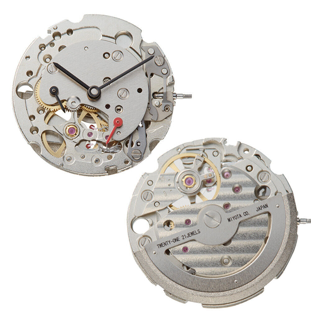 Miyota / Citizen 82S7 Silver Plated Japan Automatic Mechanical Movement
