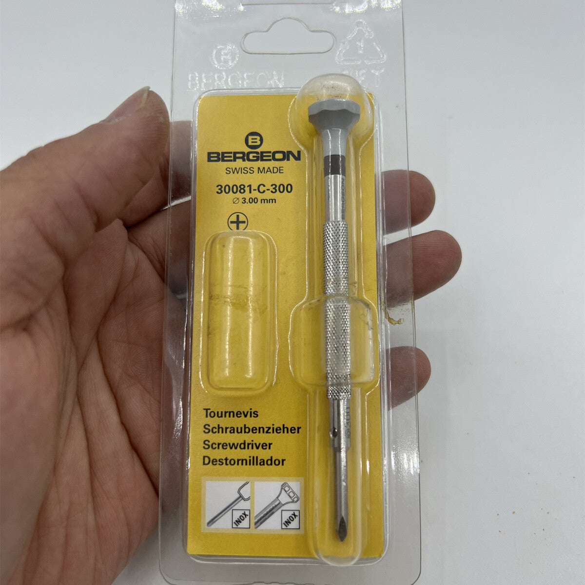 Bergeon 30081-C-300 Screwdriver Phillips 3.00mm Ergonomic Screwdriver