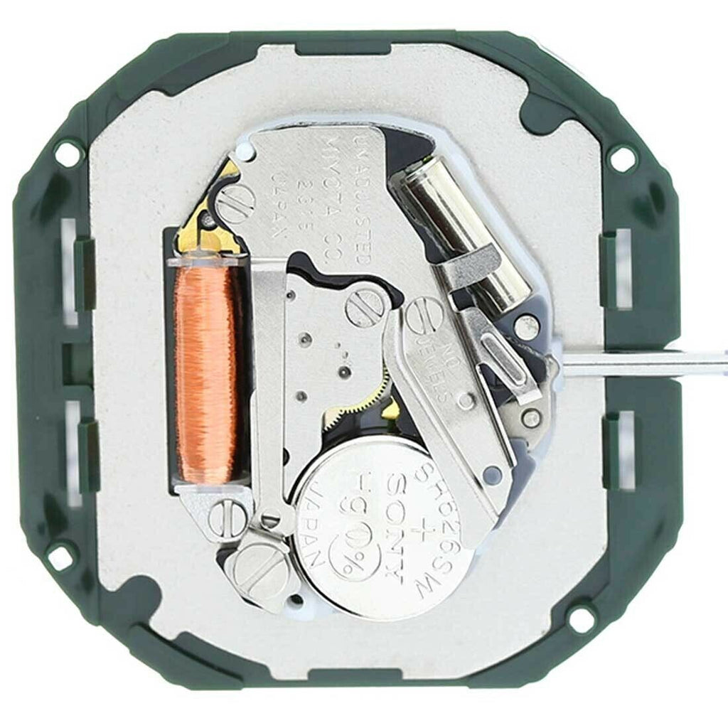 Miyota 2315 Japan Quartz Movement Date at 6