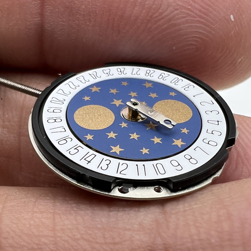 Ronda 788 Quartz Watch Movement Date At 6 Swiss Parts 3 Hands Moon Phase
