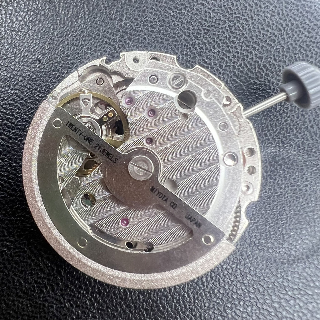 Silver Hollow Miyota 8245 Automatic Mechanical Movement 2 Hands Watch Part