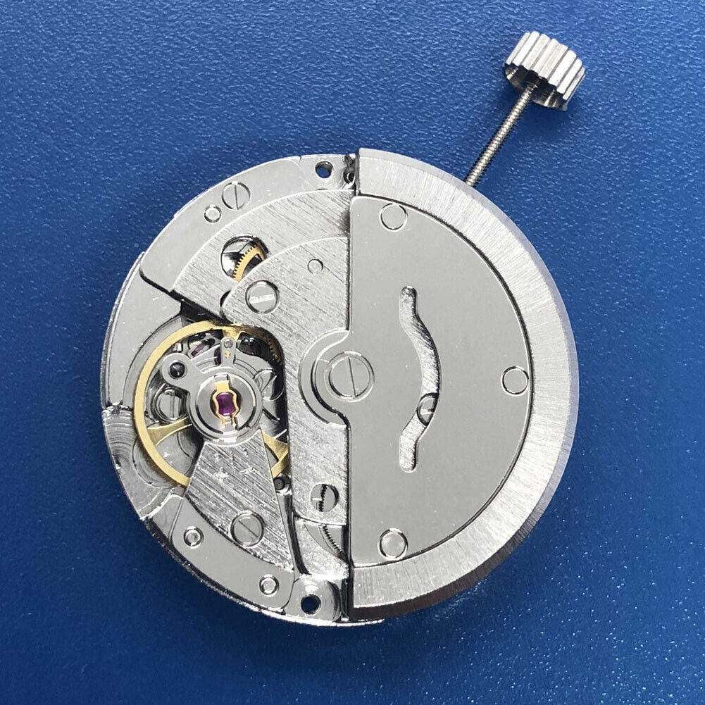 DG2813 Automatic Mechanical Movement Day Date Silver Tian Jing 2813