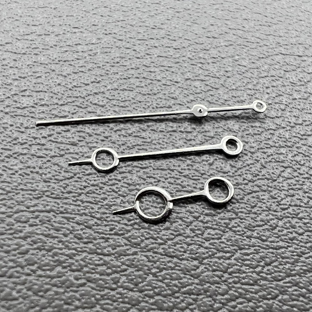 2 Sets Modified Silver Circle Hollow No Lume Watch Hands for NH35/36 NH38 NH72
