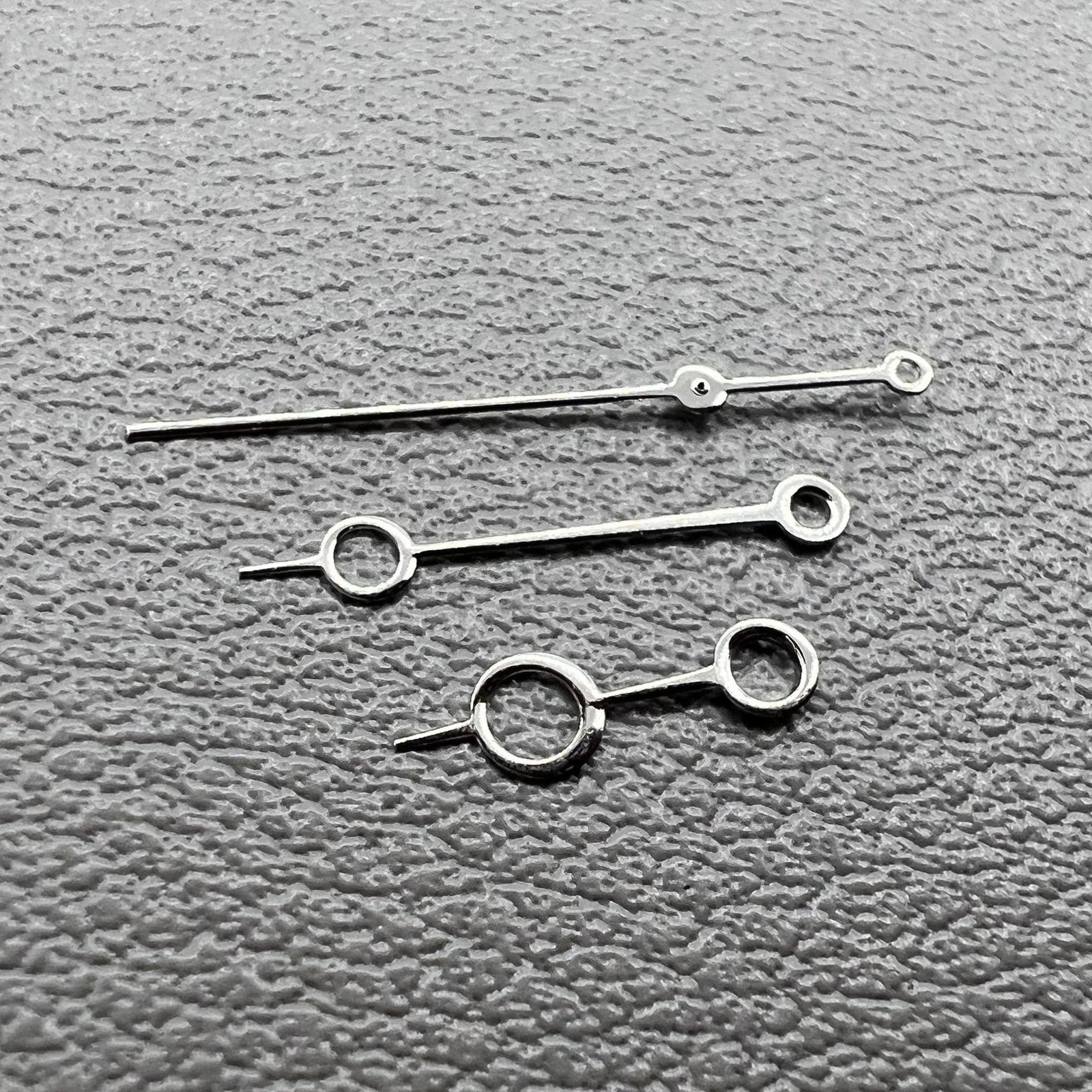 2 Sets Modified Silver Circle Hollow No Lume Watch Hands for NH35/36 NH38 NH72