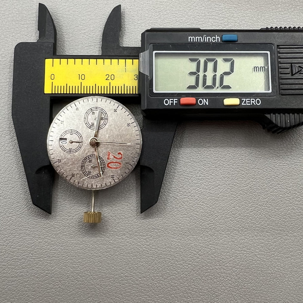 Chronograph Movement @6 White Single Calendar Second @9 ETA 7750 Replacement