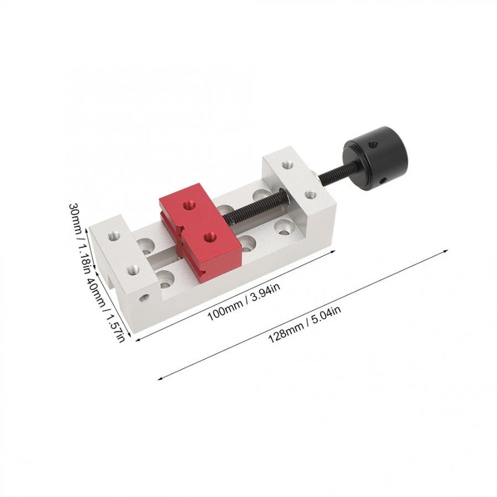 50mm Mini Aluminum Clamp Bench Table Vise Drill Press Fixing Tool Carving Bench