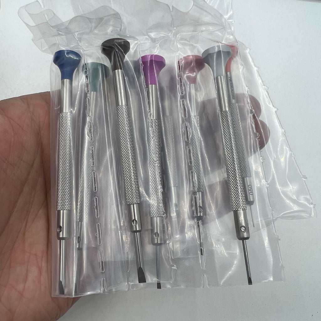 Swiss Bergeon 30081-S10 10 Ergonomic Screwdrivers Set With Rotating Stand