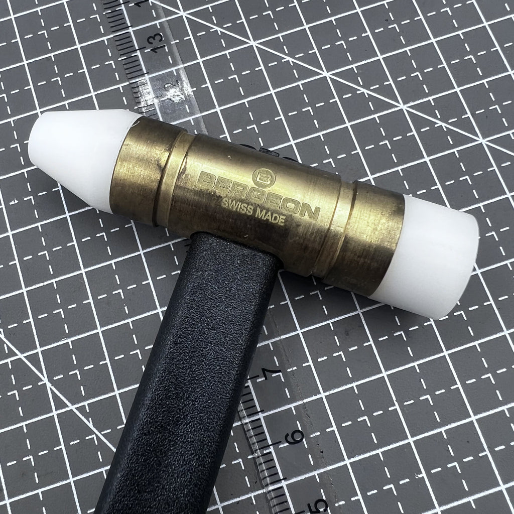 Swiss Bergeon 30516 Hammer with Interchangeable Tips Plastic Handle