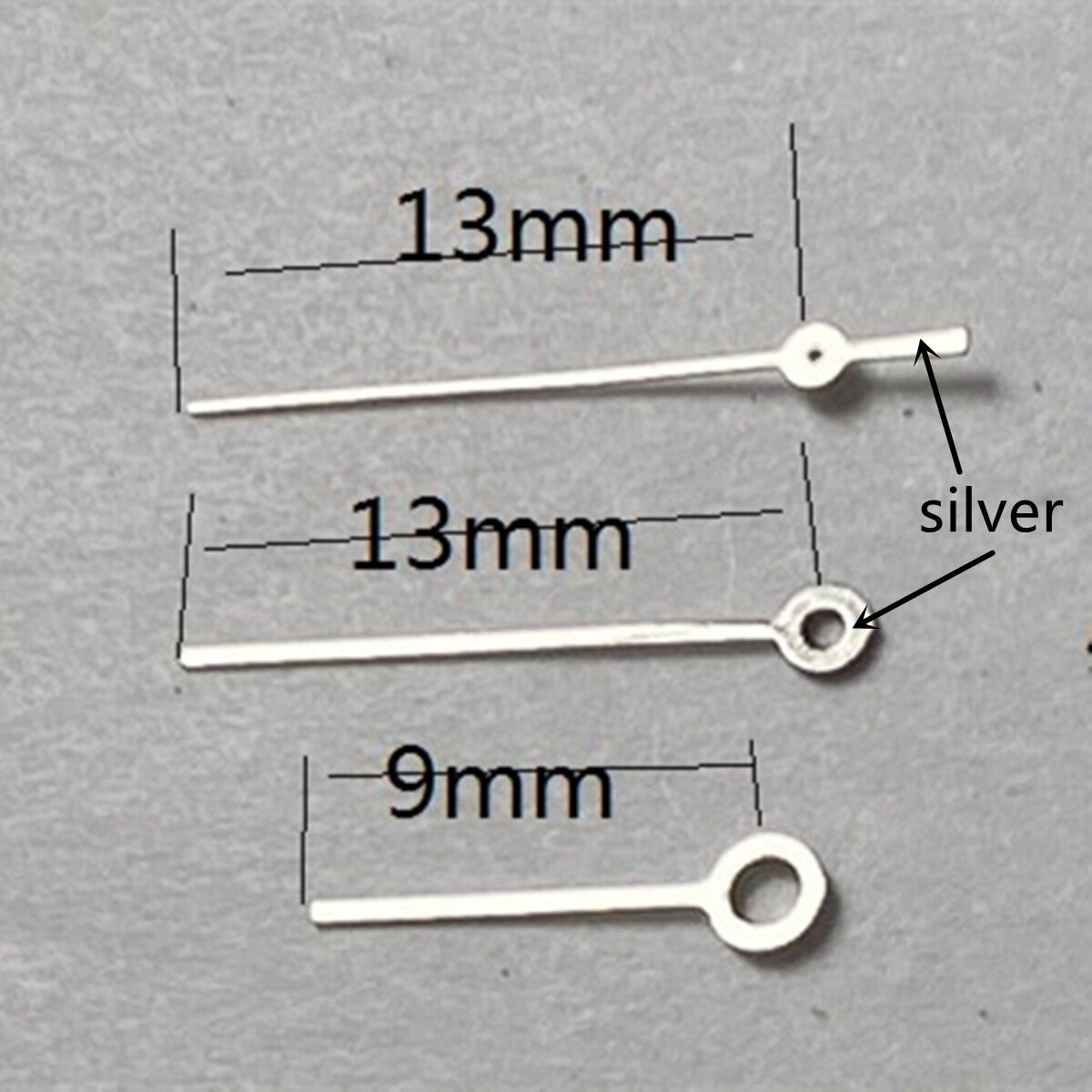 13mm Silver Trim Watch Hands for Miyota 2315 2035 2036 2115 2305