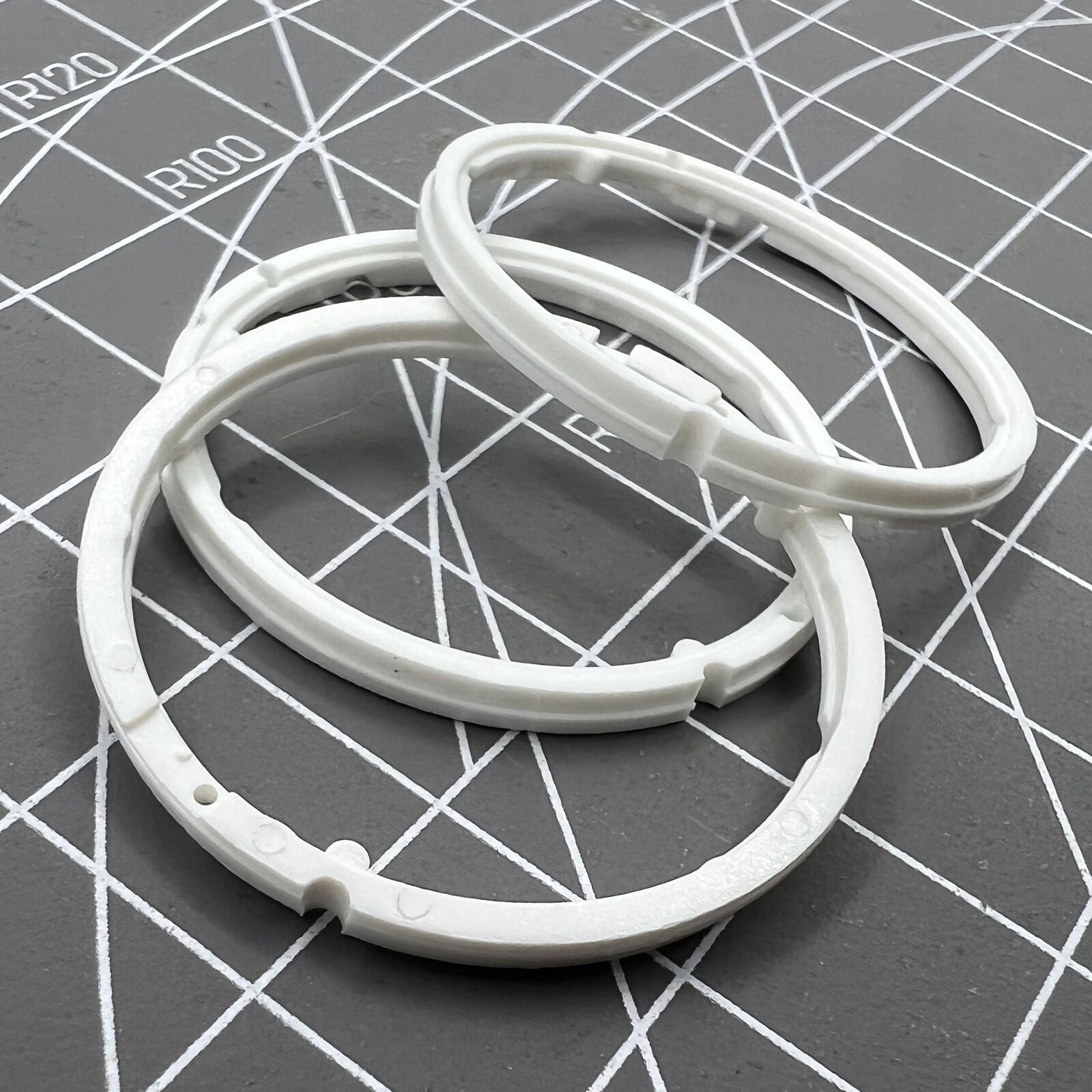 3 PIECES Case Movement Cushion Mount Spacer Ring for ETA2834 ETA2836 ETA2846