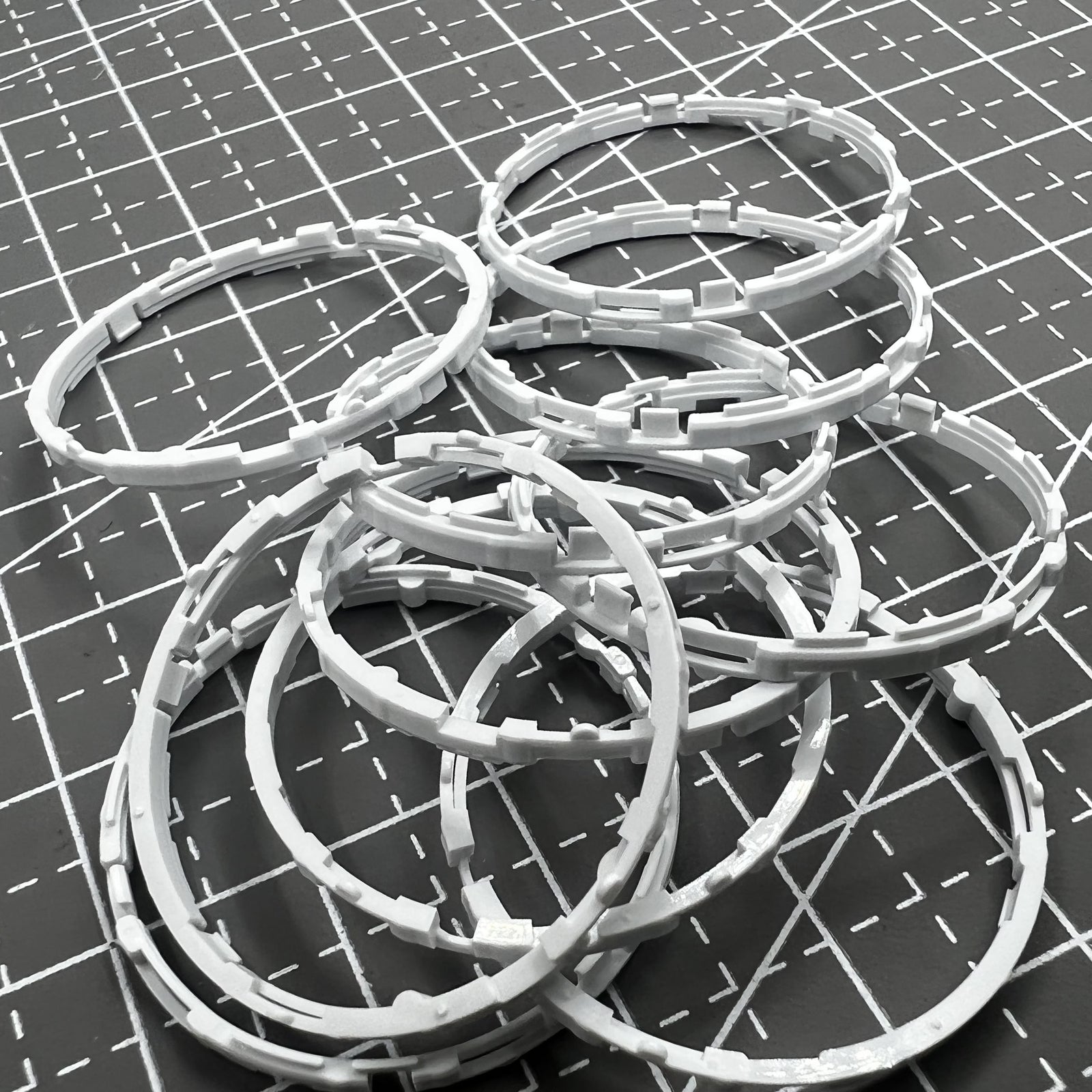 5 PIECES Watch Case Movement Cushion Mount Spacer Ring Generic for Miyota 9015