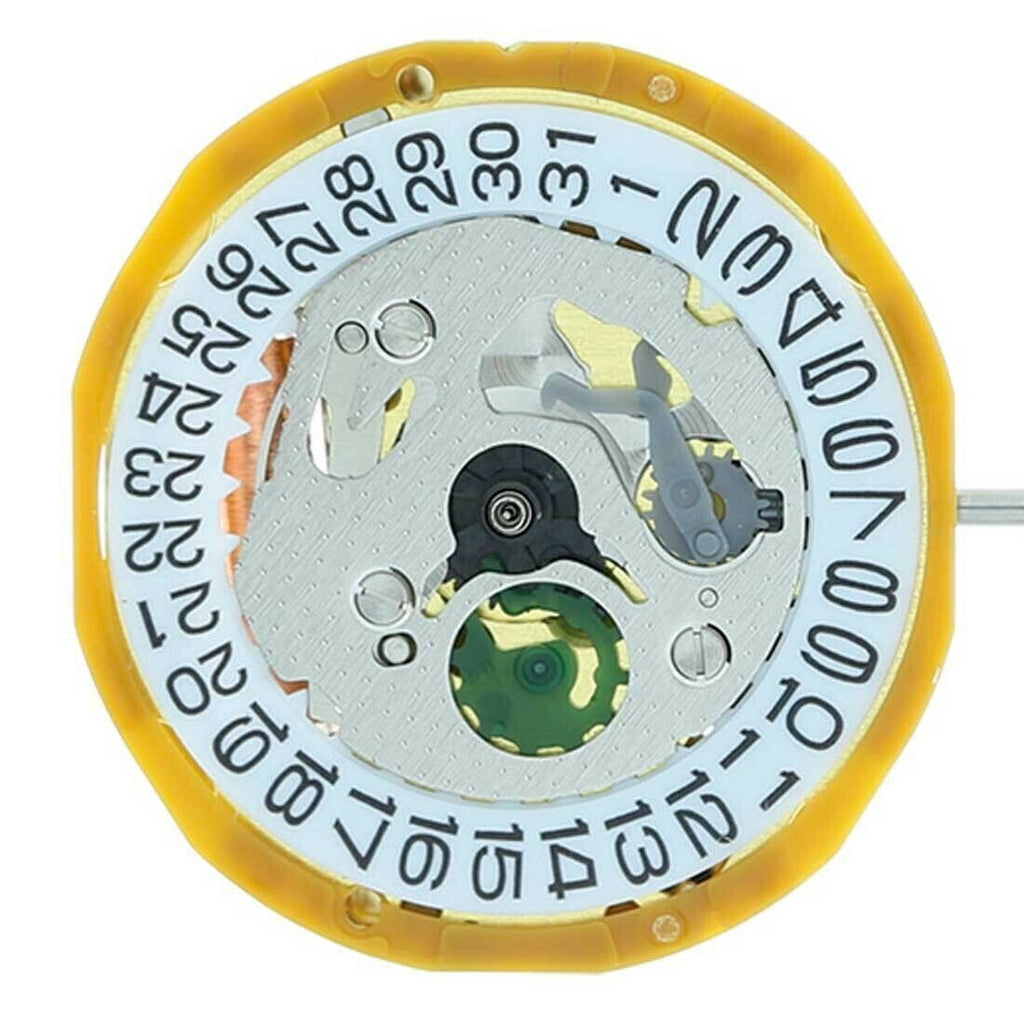 Miyota 9T13 Japan Quartz Movement Date at 3