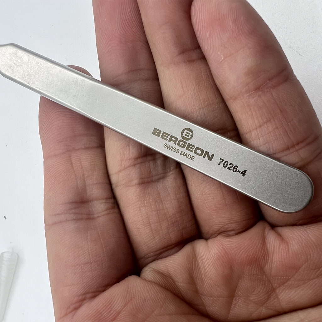 Bergeon 7026-4 Anti-Magnetic Stainless Steel Tweezers