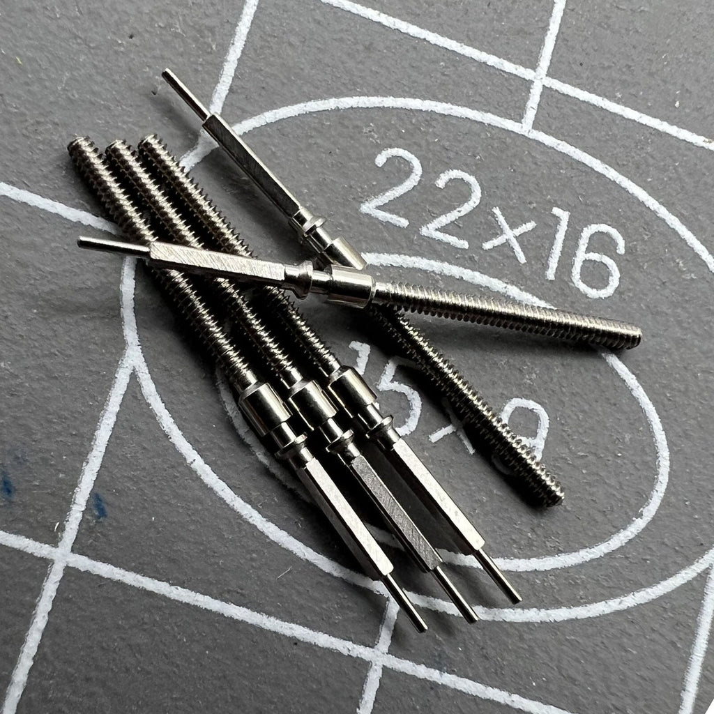 5 PIECES Watch Winding Stems Spare Parts Fit for ST2555 Movement