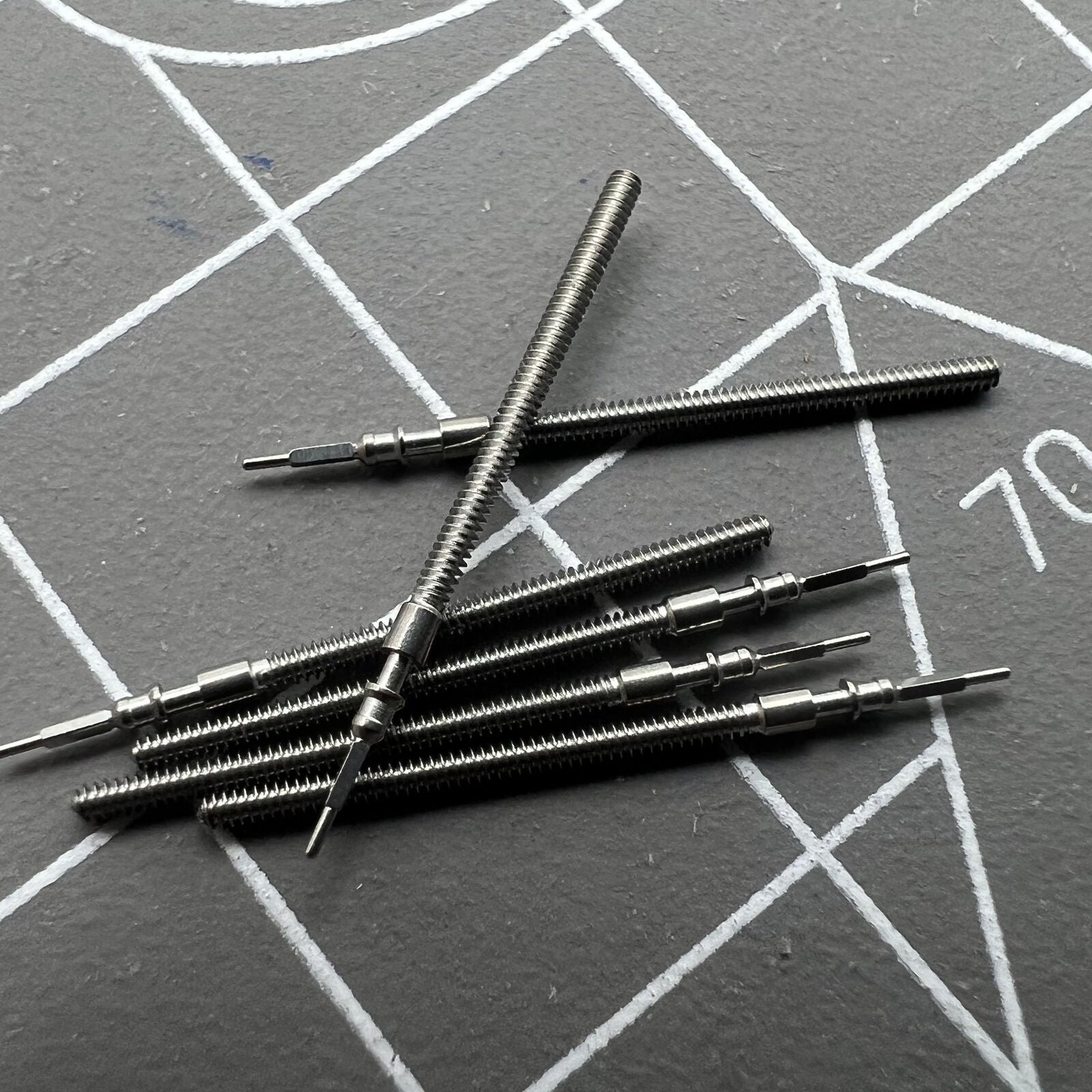 5 PIECES Replacement Watch Winding Stems Fit for Miyota 6N10 Quartz Movement