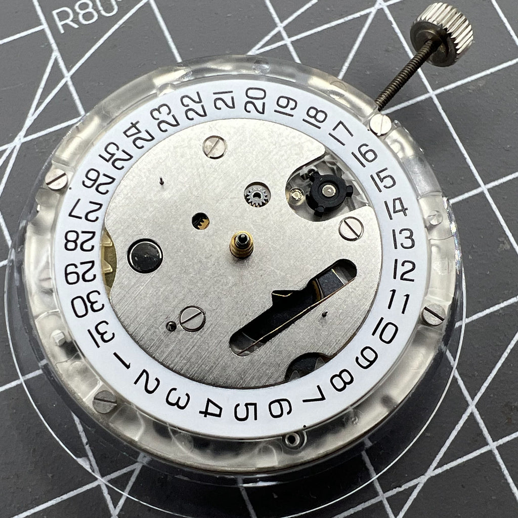 Genuine ETA C01.211 Swiss Made Chronograph Mechanical Movement 1853 White Dial