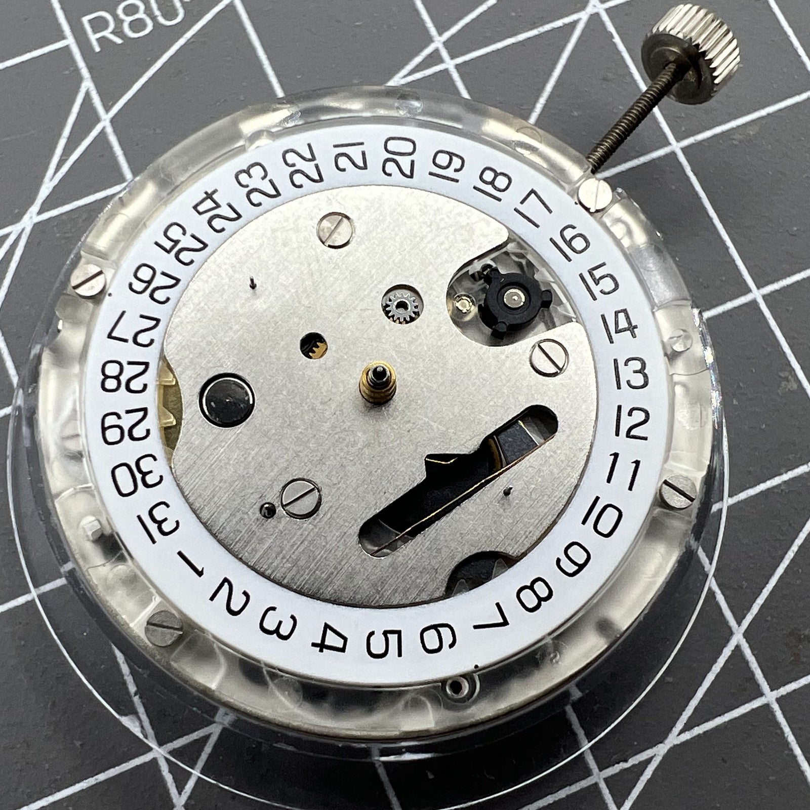 Genuine ETA C01.211 Swiss Made Chronograph Mechanical Movement 1853 White Dial