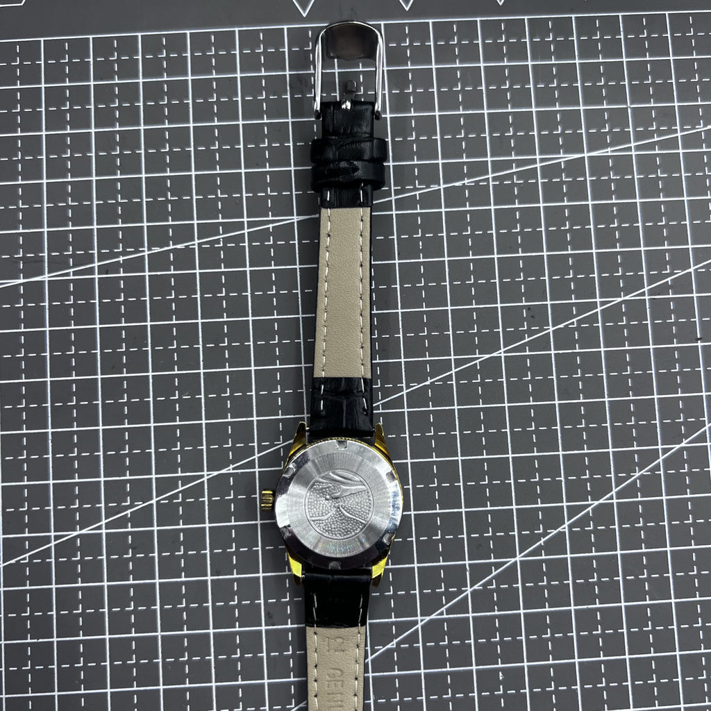 Black Round Case Golden Nail Tianjin Seagull Manual Mechanical Ladies Watch