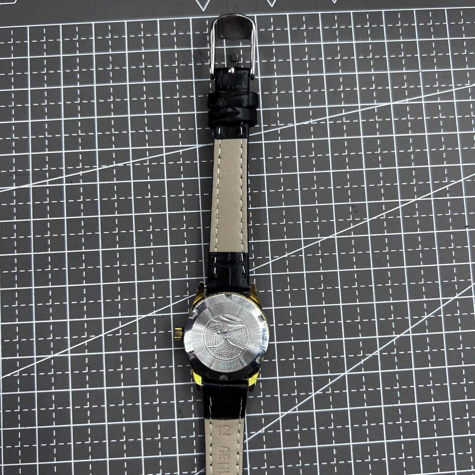 Black Round Case Golden Nail Tianjin Seagull Manual Mechanical Ladies Watch