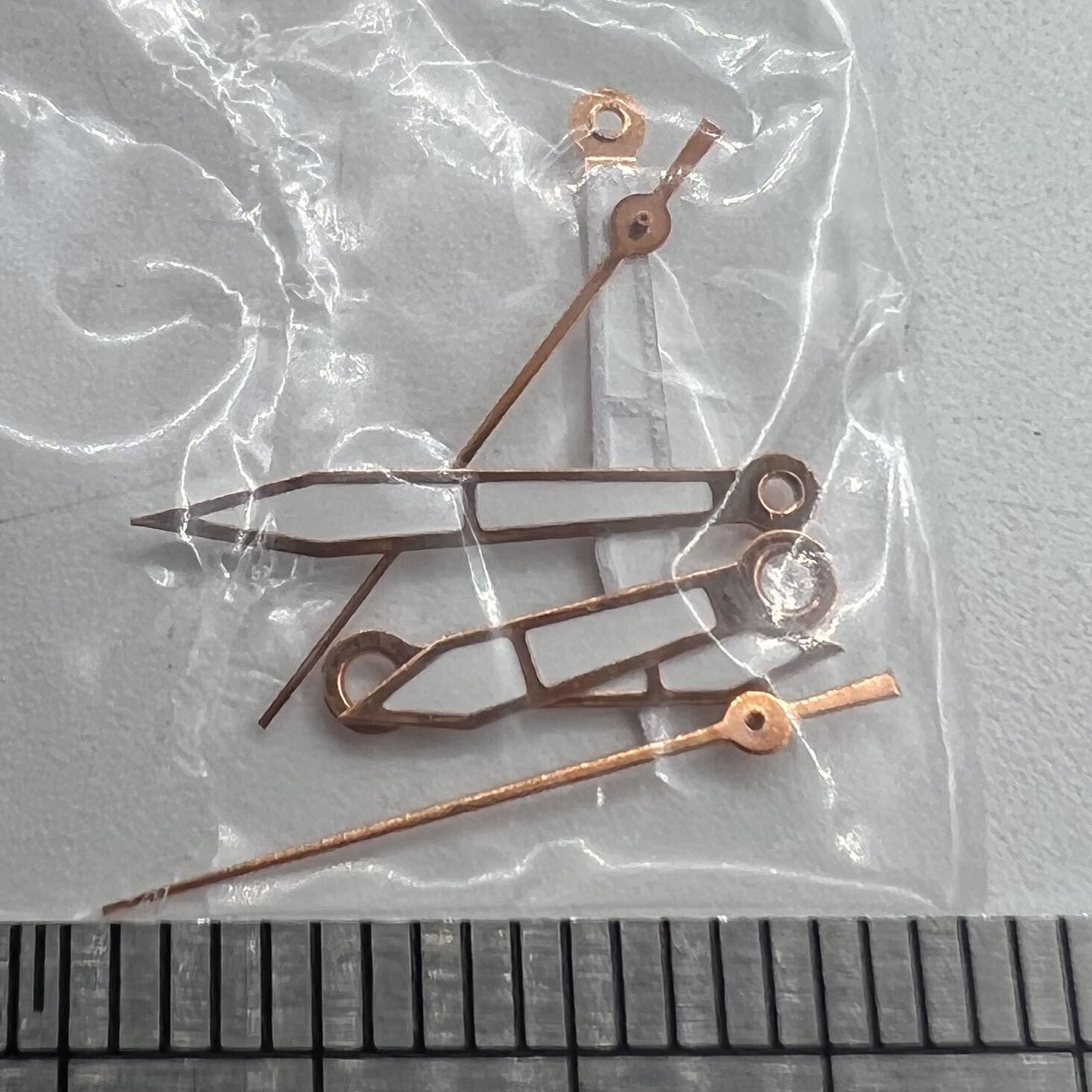 Rose Golden Trim Lume Watch Hands for Miyota 2035 Quartz Movement P1-H4-C107