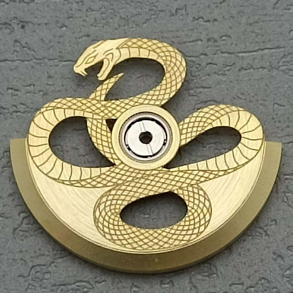 Golden Snake Pattern Oscillating Weight Rotor for NH34 NH35 NH36 NH38 Watch Move