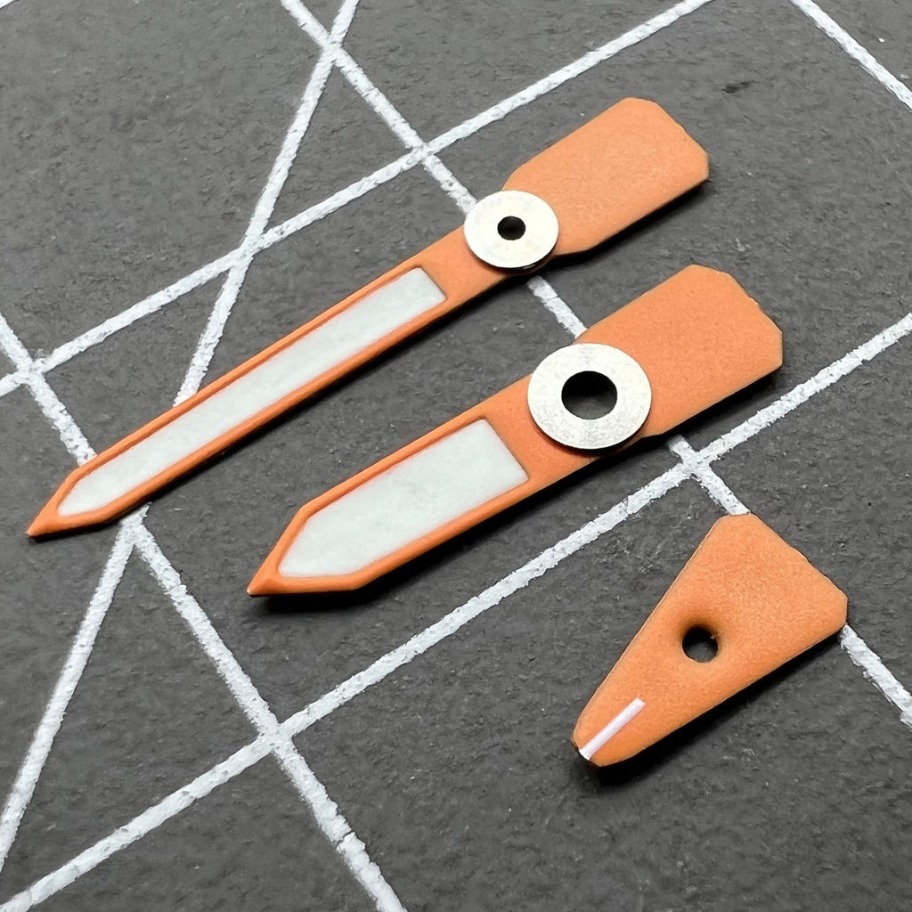 Orange Painted C3 Luminous Enamel Watch Hands for Casioak GA2100 GAB2110 Watch
