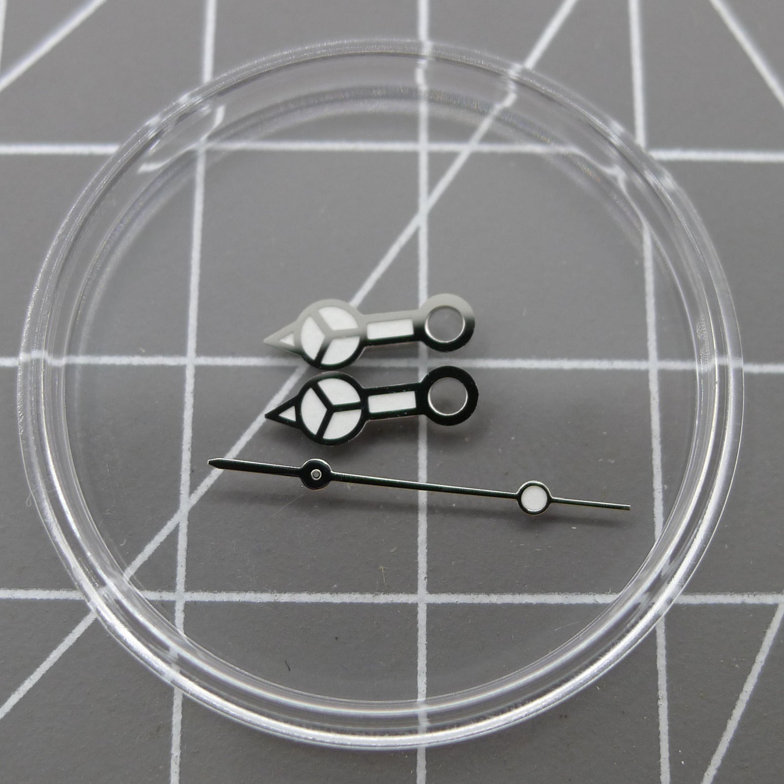 7.75*12*13MM Silver Trim Green Luminous Watch Hands For NH35A/NH36A Movement