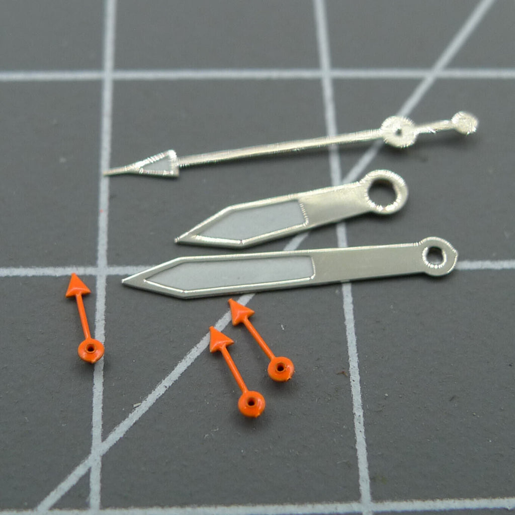 2 Sets Orange Small Second Hand 13mm Watch Hands for Miyota OS10 OS20 OS60 OS80