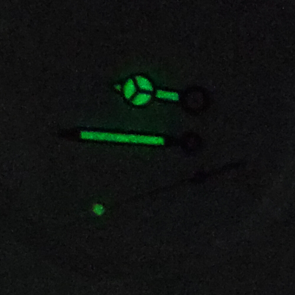7.75*12*13MM Silver Trim Green Luminous Watch Hands For NH35A/NH36A Movement