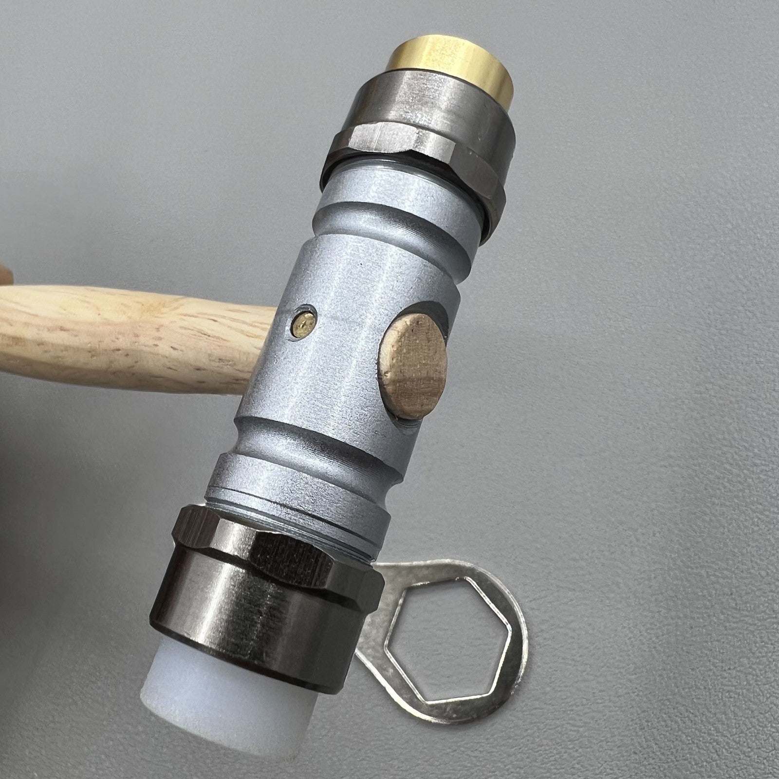 Bergeon 30417 Hammer With Replaceable Brass / Synthetic Ends Swiss Tool