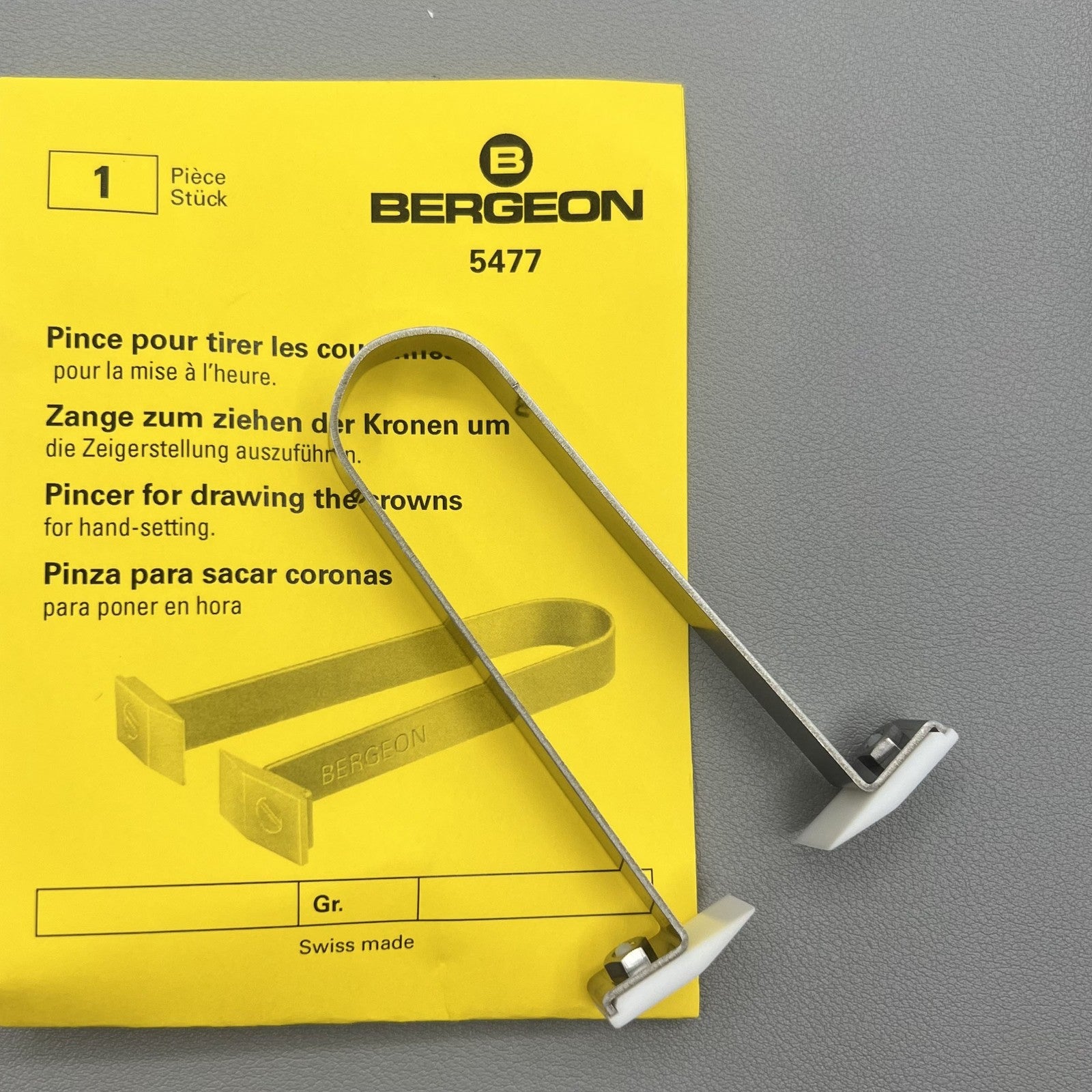 Swiss Bergeon 5477 Crown Hand Setting Tool