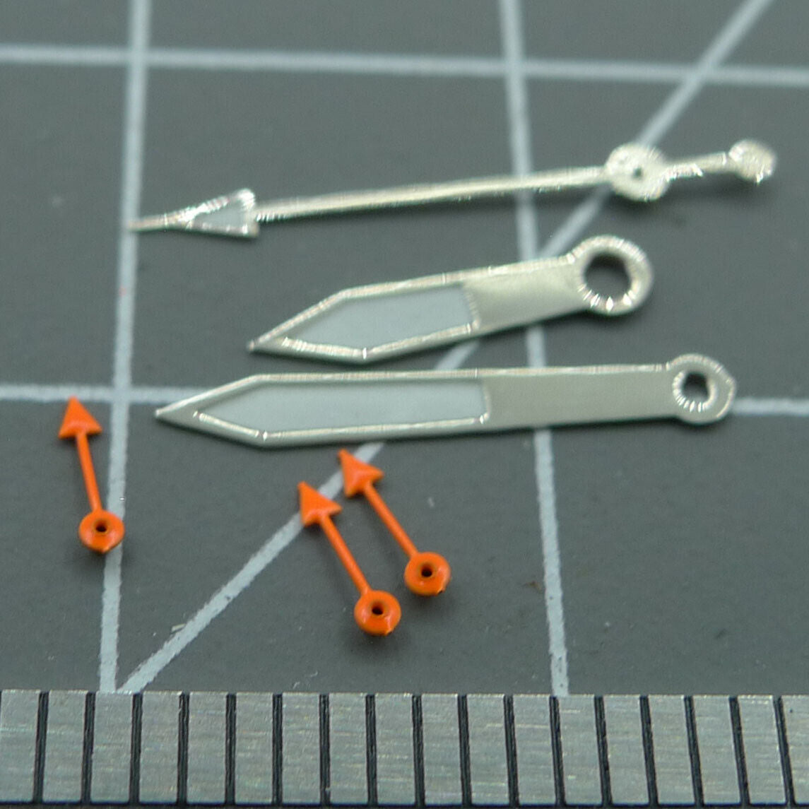2 Sets Orange Small Second Hand 13mm Watch Hands for Miyota OS10 OS20 OS60 OS80