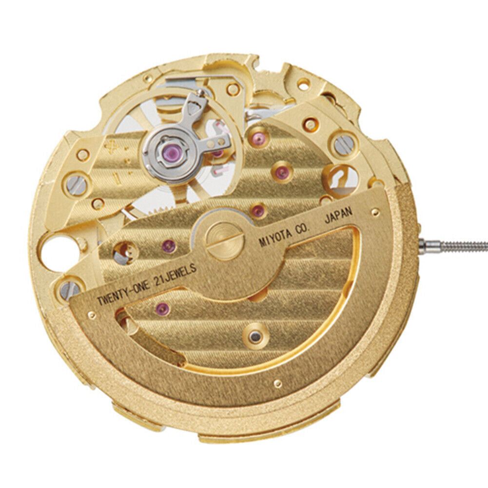Miyota / Citizen 82S7 Golden Plated Japan Automatic Mechanical Movement