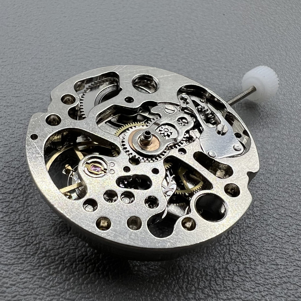 7120 Hollow Silver Automatic Mechanical Watch Movement