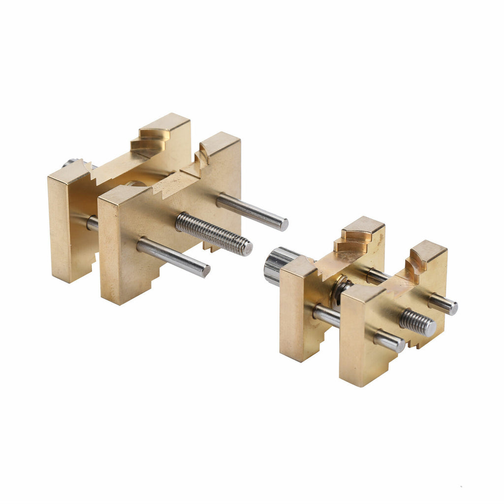 2PCS Watch Movement Holder Clamp Vise Copper Vintage Watchmakers Repair Tool