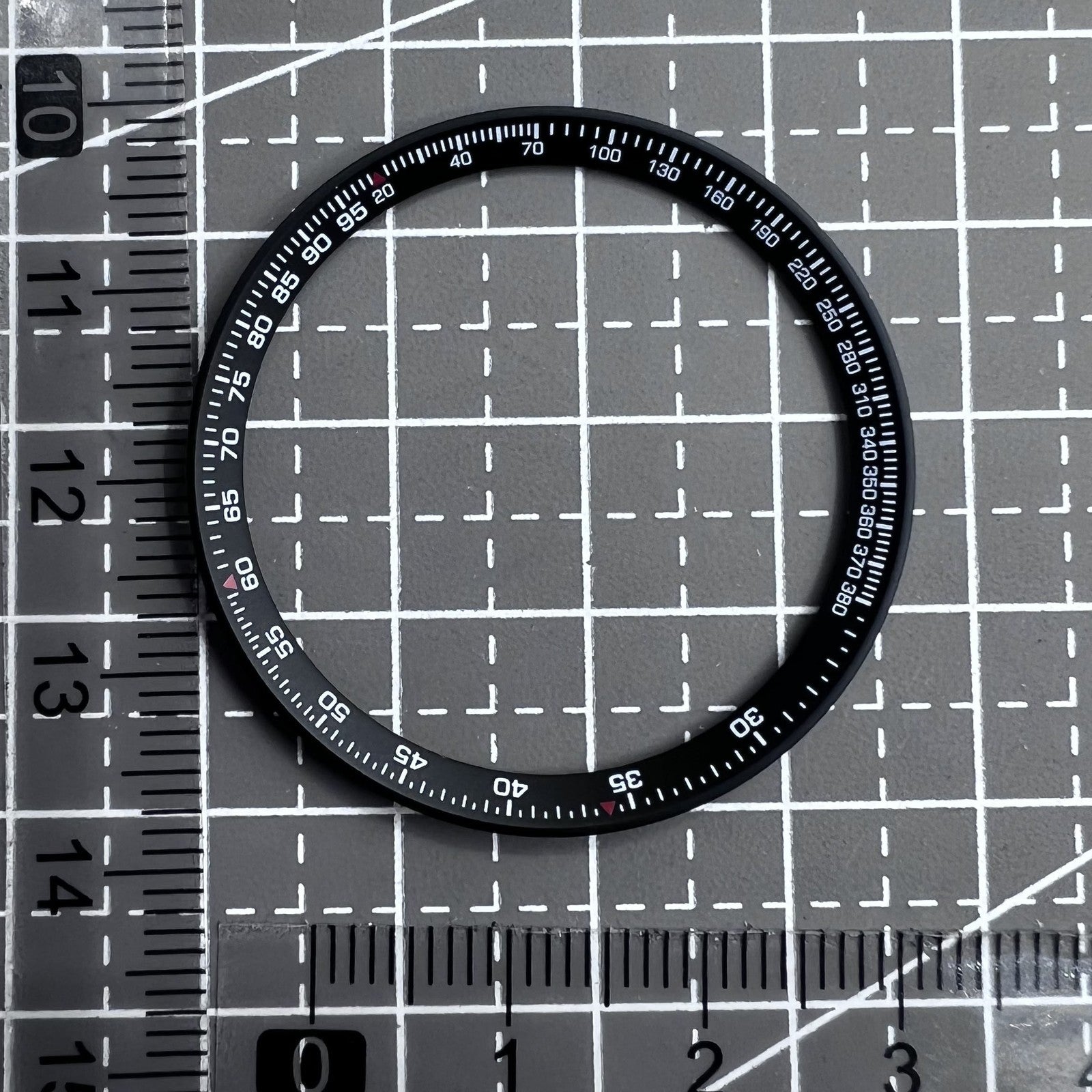 37.0mm x 31.5mm x 1.7mm Black Metal Modified Chapter Ring