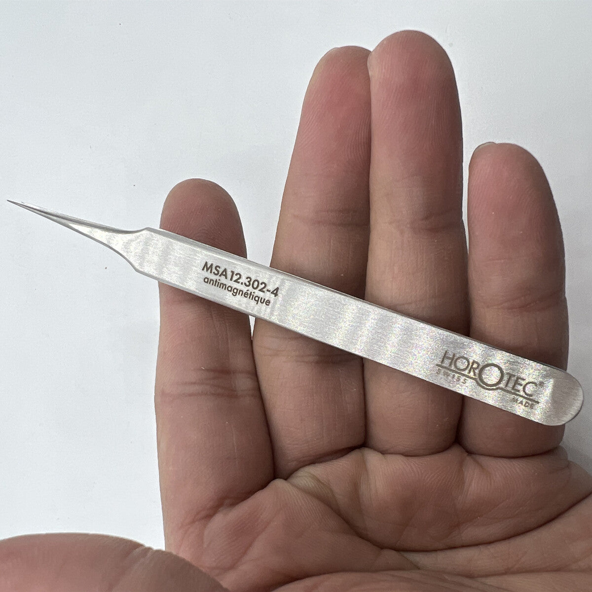 Horotec MSA12.302-4 100% Antimagnetic Steel Tweezer