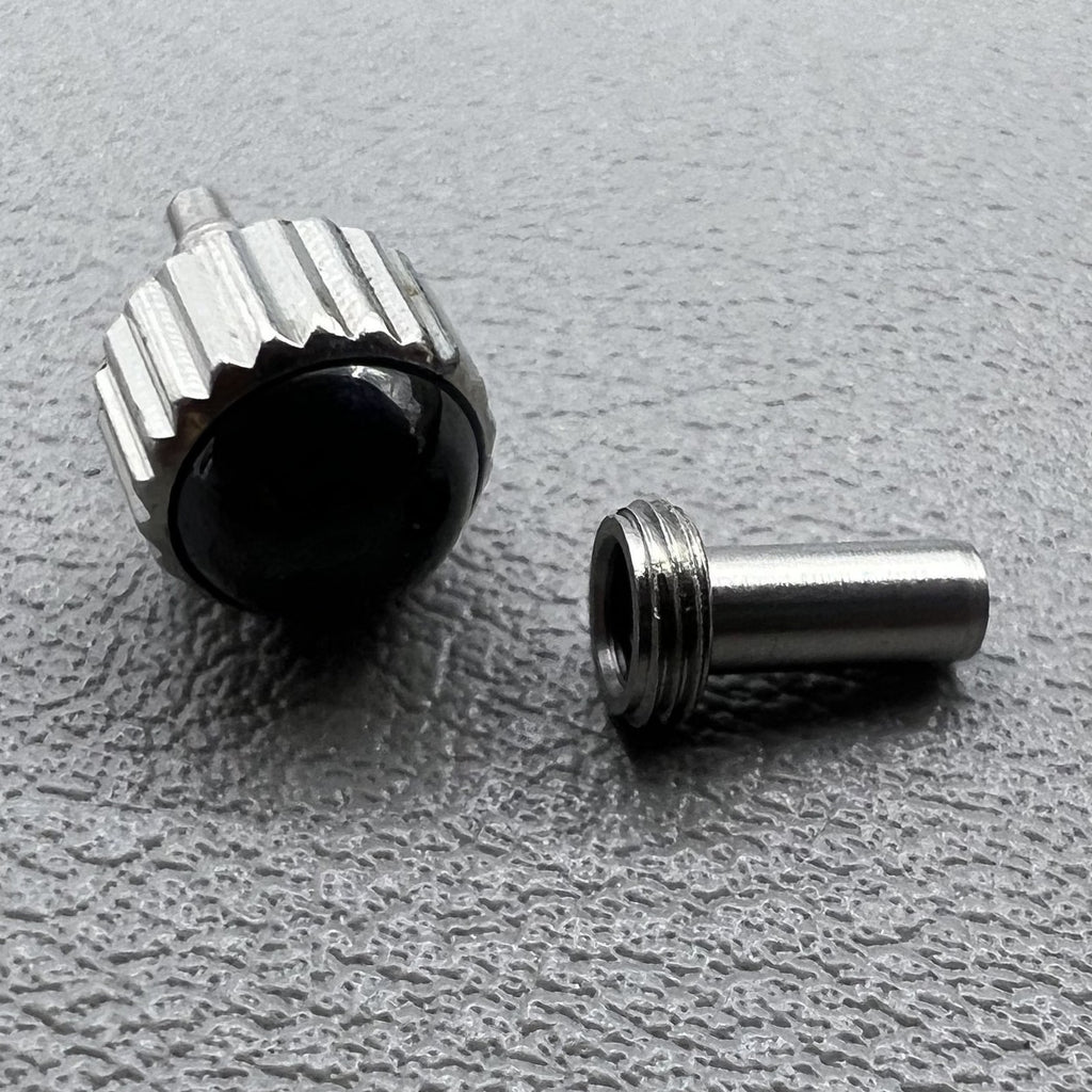6.5MM Black Watch Cermaic Crown Replacement Part Generic for J12 Watch