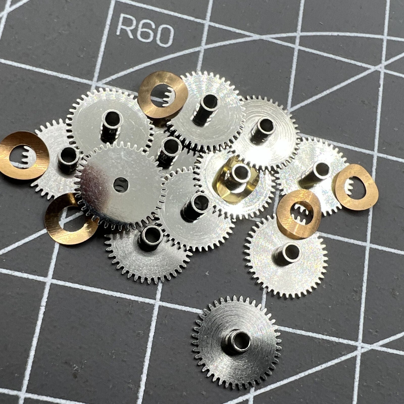 2 Sets/Pack Hour Wheel+Train Bridge Fit for Seagull ST3600 ETA6497 Movement