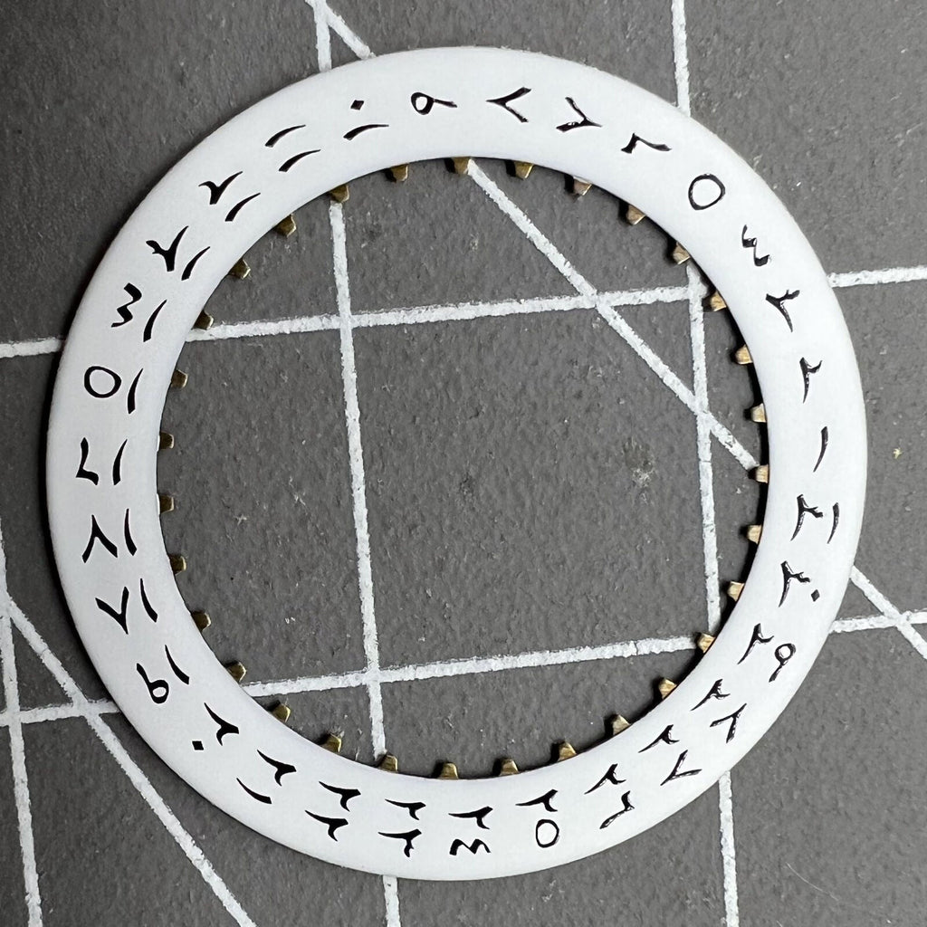 2 PIECES White Background Arabic Date Disk Wheel for ETA2824 Datejust Date@3