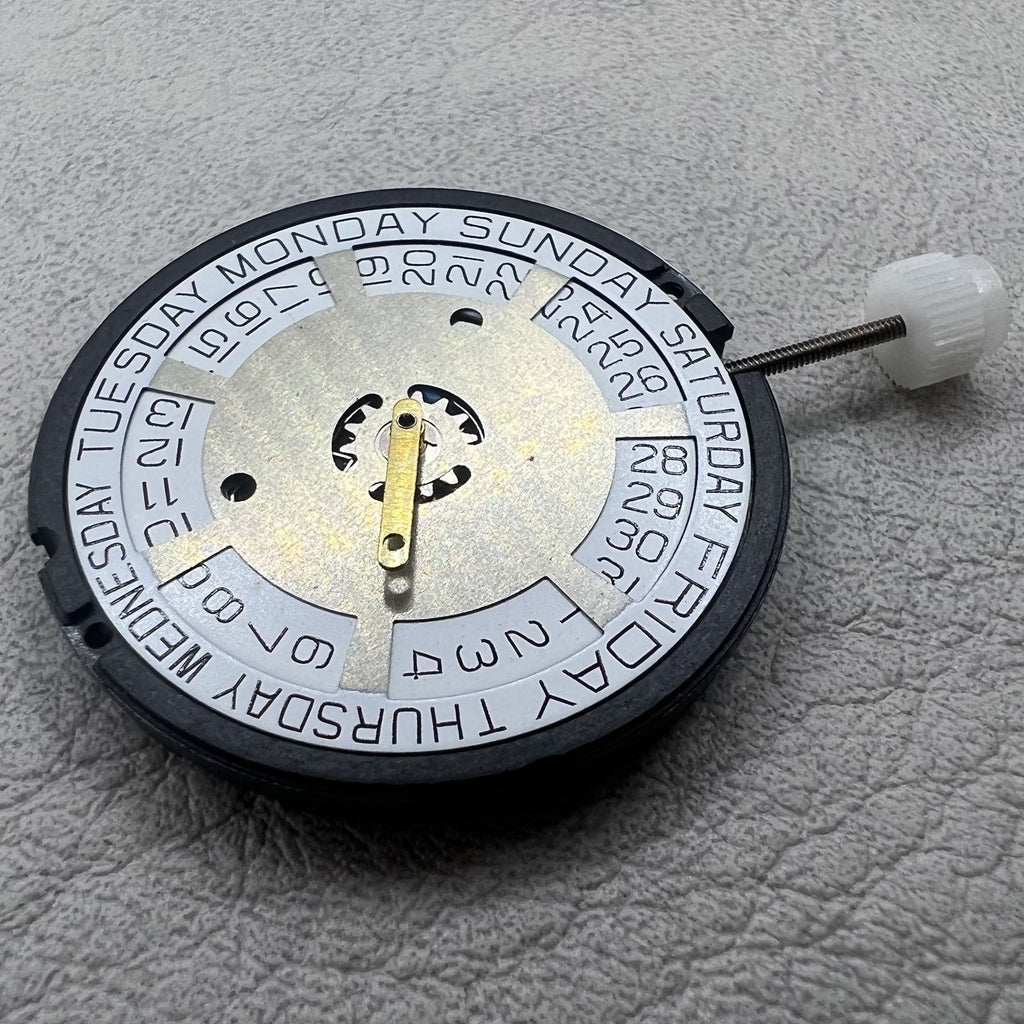 Swiss ETA 805.144 Quartz Movement 3 Hands Silver White Disk